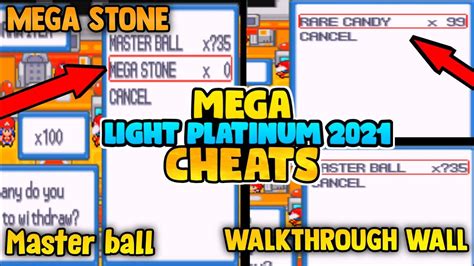 Cheats for mega stone .